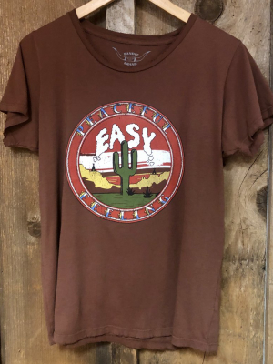 Peaceful Easy Feelin Womens Tee Rust/color