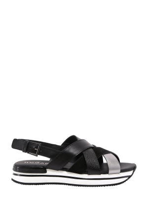 Hogan H222 Crossed Sandals