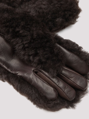 Bottega Veneta Teddy Shearling Gloves