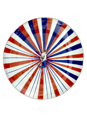 Tricolore Plate With Motif