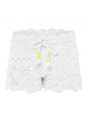 Sunuva White Crochet Short