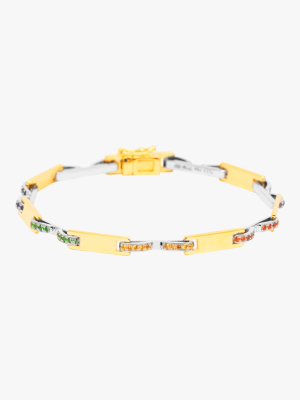 Stapled Plate Bracelet