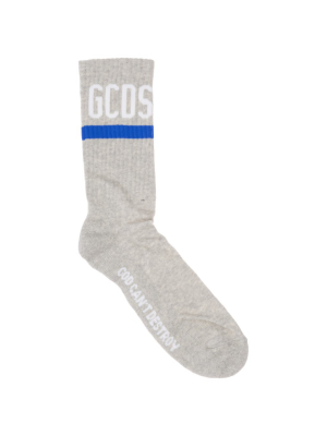 Gcds Logo Intarsia Socks