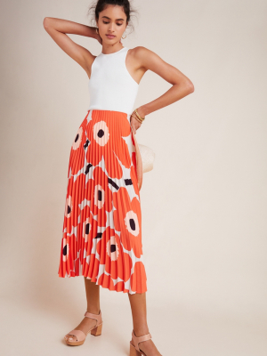 Marimekko Viserrys Pleated Midi Skirt