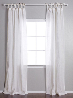 Tie Top Curtain - Cream