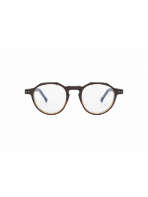 Lesca Icon Round Frame Glasses