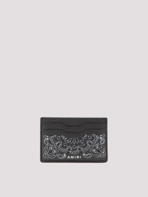 Amiri Logo Paisley Printed Cardholder