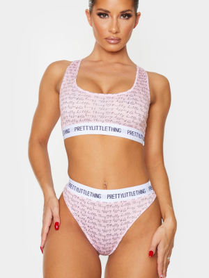 Prettylittlething Blush All Over Heart Print...