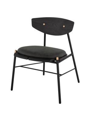 District Eight Kink Dining Chair - Storm Black