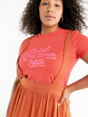 Paint The Town Red Retro Tee