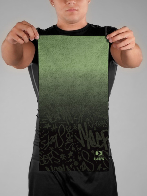 Tie Dye Green Neck Gaiter