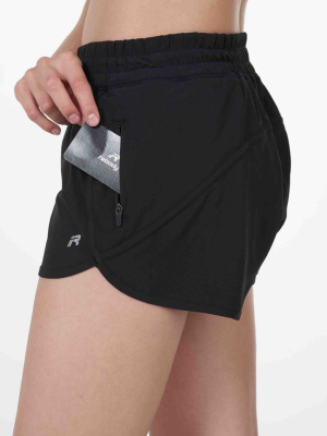 Sonic Running Shorts (lined) - Jet Black