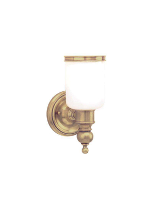 Chatham 1 Light Bath Bracket Aged Brass