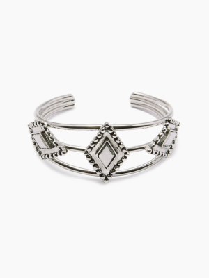 The Brooklyn Diamond Cuff - Silver