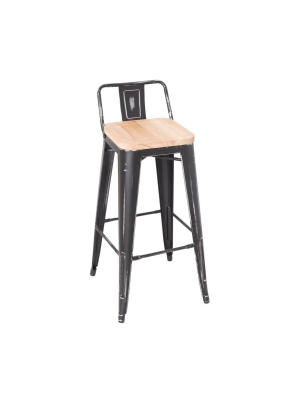 Set Of 2 Counter And Barstools Ash Black - Acme Furniture