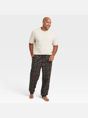 Men's Big & Tall Short Sleeve Elevated Henley Pajama Set - Goodfellow & Co™