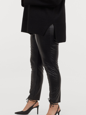 H&m+ Faux Leather Leggings