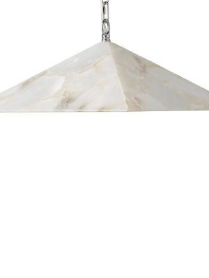 Jamie Young Borealis Pyramid Pendant In Alabaster