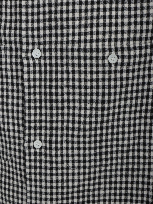 Loewe Gingham-check Print Logo Embossed Shirt