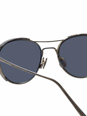 Linda Farrow Violet C6 Oval Sunglasses