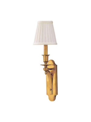 Beekman 1 Light Wall Sconce Aged Brass