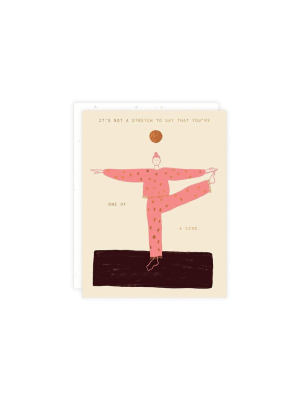 Yoga Stretch Love Card