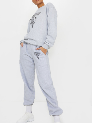 Grey Tennis Club Sport Joggers