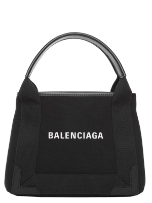 Balenciaga Navy Cabas Xs Tote Bag