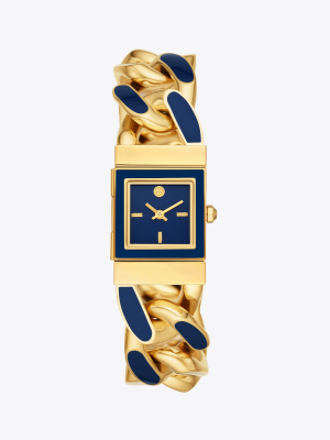 Tilda Watch, Gold-tone Stainless Steel/blue, 21 Mm