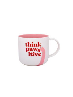 15oz Stoneware Think Pawsitive Mug - Parker Lane