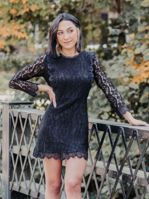 Molly Lace High Neck Dress