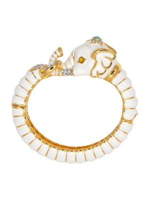 White Elephant Head Bracelet