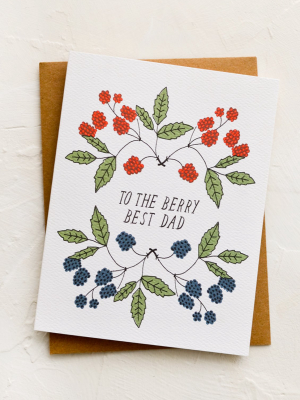 The Berry Best Dad Card