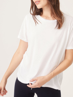 Super Fine Jersey Oversized Crew Neck Tee