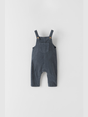 Fine Waled Corduroy Pocket Overalls