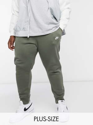 Nike Club Cuffed Sweatpants In Khaki