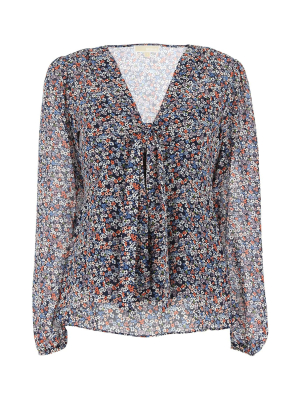 Michael Michael Kors Floral Print Blouse