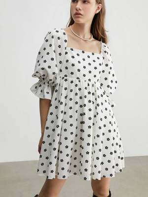 Penny White Polka Dot Mini Dress