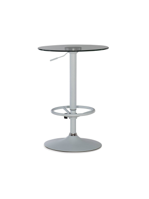 Keelan Adjustable Pub Table White - Powell Company