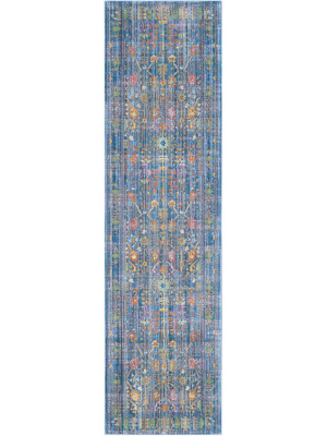 Valencia Blue/multi Runner Rug