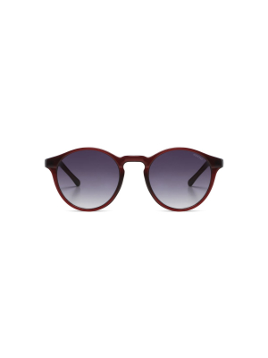 Burgundy Devon Sunglasses