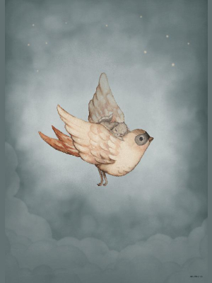 Mrs. Mighetto Dear Sparrow Print - 50x70 Cm