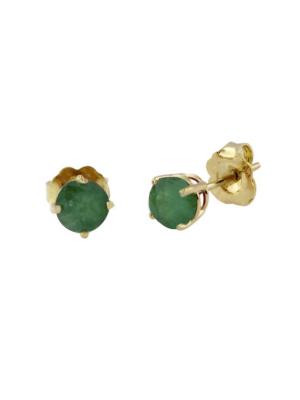 Gemma Emerald Stud Earrings, 0.95 Tcw