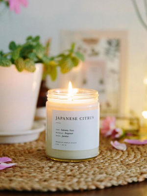 Japanese Citrus Minimalist Candle