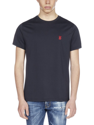 Burberry Logo Embroidered T-shirt