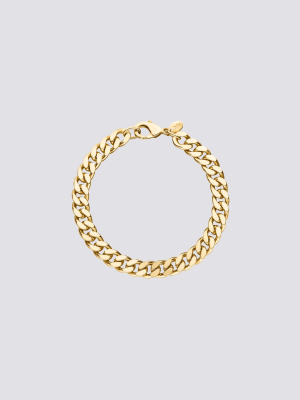 Gold Big Curb Bracelet