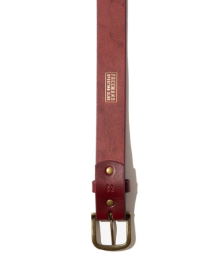 Freemans Belt- Burgundy