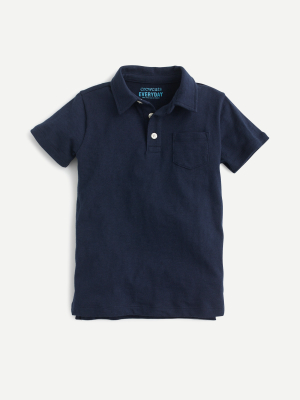 Boys' Slub Cotton Polo Shirt