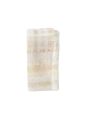 Kim Seybert Bazaar Napkin In Ivory & Natural - Set Of 4