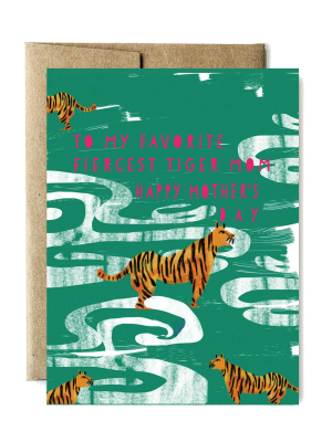 Ferme A Papier Card, *fierce Tiger Mother's Day